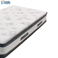 Matelas roulé orthopédique de 25 cm avec ressorts ensachés à haute résilience