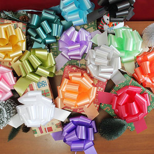 Eco Friendly Metallic Solid Plastic Pull Bow <b>Gift</b> Bow for Retail Packaging Holiday <b>Gift</b> <b>Box</b> Decoration - Product Image 3
