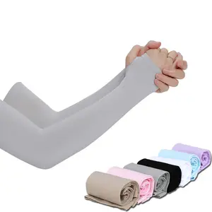 Zomer Zon Uv-bescherming Ice Cool Fietsen Dames Sport Compressie Kunt Slanke Arm Sleeve Cover Voor Vrouwen