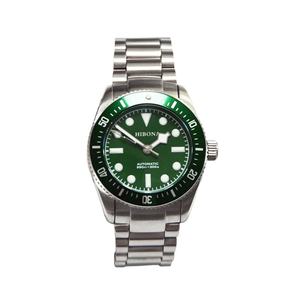 Montre de haute qualité avec insert de cadran vert pour hommes, montres automatiques avec date - Product Image 1