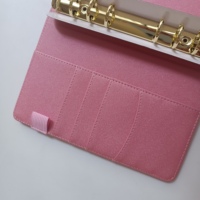 Agenda de Oficina Espiral con Anillas Doradas A5 A6 al por Mayor, Cubierta de Agenda, Carpeta de Presupuesto, Cuaderno con Cubierta de Cuero PU Color Macaron