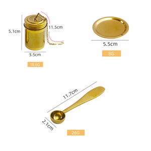 ชุดที่กรอง<span class=keywords><strong>ชา</strong></span>สแตนเลส304แบบพกพาที่กรอง<span class=keywords><strong>ชา</strong></span>แบบนำกลับมาใช้ให<span class=keywords><strong>ม</strong></span>่ได้รูปทรงกระบอกพร้อ<span class=keywords><strong>ม</strong></span>ช้อนทอง - Product Image 2
