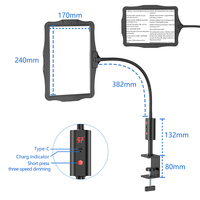 1.8x Adjustable Loupe Large Lens Magnifier With 48 Led Lights For Detailed Work Repair And Jewelry Making