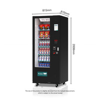 Máquina Expendedora Inteligente Automática Comercial de Snacks, Comida Rápida y Bebidas con Pago por Código QR para Entornos Concurridos