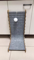 Nouvelle Arrivée : Griffoir Vertical en L Écologique pour Chat, en Feutre, Sans Débris, Jouet de Chasse pour Chat, Griffes Résistantes à l'Usure