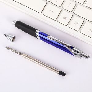 Multicolor Click <b>Ballpoint</b> <b>Pen</b> with Silver Trim Soft Grip Retractable <b>Pen</b> Custom Logo Promotional Office <b>Pen</b> for Business Gifts - Product Image 5