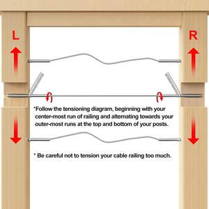 Tornillos <span class=keywords><strong>de</strong></span> unión <span class=keywords><strong>de</strong></span> acero inoxidable para cable <span class=keywords><strong>de</strong></span> 3/16 pulgadas con rosca derecha e <span class=keywords><strong>izquierda</strong></span> para postes <span class=keywords><strong>de</strong></span> madera - Product Image 4