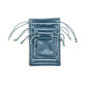 Pochette à bijoux en velours avec cordon de serrage, plusieurs tailles, logo personnalisé, emballage écologique de luxe - Product Image 2