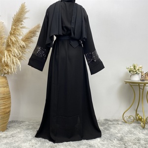 1678# Hot Selling Open Abaya for Women Dubai Size Middle East Muslim Fashion Women Kimono Robe Clothing Wholesale Customization - Product Image 6