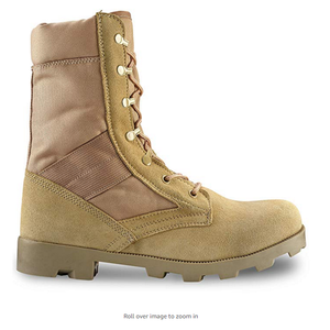 Botas Tácticas HBP07 Importadas de CN/GUA con Suela de Goma, Botas de Caza Tácticas para Hombre de 9 Pulgadas Color Bronceado con Cremallera - Product Image 3