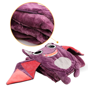 Wholesale Home Accessories Manufacturer Soft Cotton Bat Blanket <strong>Hoodie</strong> and Wearable Blanket for Winter Comfort Gift - Product Image 4