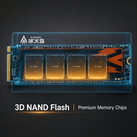 SSD Internal KANAGA M.2 2280 NVMe PCIe 4.0 Memori Flash 3D NAND dengan Daya Tahan 600TBW untuk Workstation, NAS & Aplikasi Server Ringan