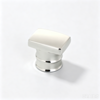 Vente en gros de bouchons de parfum rectangulaires de luxe en or, forme carrée, design personnalisé pour flacon de parfum en verre