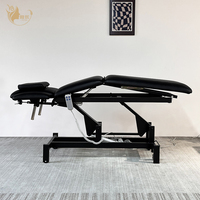 Table de chiropratique électrique professionnelle multi-sections à 2 moteurs, lit de physiothérapie pour clinique, réadaptation et chiropraticiens