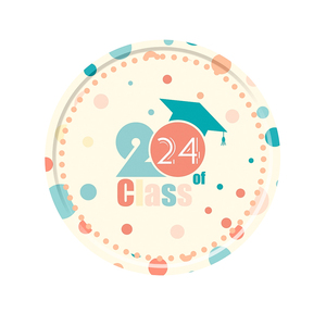 DAMAI Juego de Vajilla Desechable Personalizable para Fiesta de Graduación 2025 con Platos y Servilletas para Decoración de Fiestas de Graduación - Product Image 4