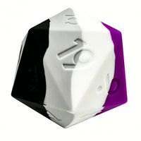 Dés D&D personnalisés 55 mm D20 géants en caoutchouc souple silicone, service OEM en gros pour jeux de société