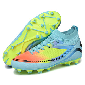 <span class=keywords><strong>Botas</strong></span> de Tobillo Alto para Entrenamiento de Fútbol, para Interiores, Primavera/Invierno, Listas para Enviar de Fábrica, con Parte Superior de PU, para Hombre - Product Image 1