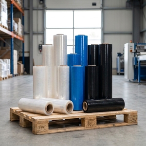 Pellicola Estensibile Manuale YD PACK in LLDPE, Nera, Blu, Trasparente, per Imballaggio Industriale di Pallet, Vendita Diretta dalla Fabbrica, All'Ingrosso - Product Image 1