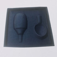 Plateau intérieur personnalisé en pulpe moulée biodégradable, sablée, en fibre de canne à sucre, de couleur violette