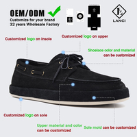 Produsen Sepatu LANCI Desain Khusus Sepatu Suede Desainer untuk Pria Sepatu Pria Kustom Sepatu Fashion Pria