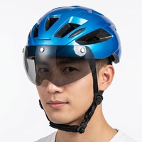 2023 meilleure vente casque de vélo adulte léger en gros casque de vtt avec lentille de lumière rechargeable LED casques d'équitation chauds