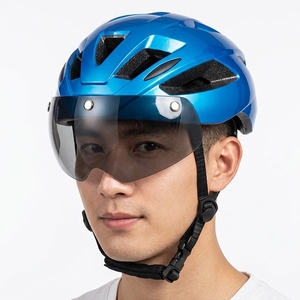 2023 superventas <span class=keywords><strong>casco</strong></span> de bicicleta <span class=keywords><strong>para</strong></span> adultos ligero al por mayor <span class=keywords><strong>casco</strong></span> <span class=keywords><strong>MTB</strong></span> con lente de luz LED recargable cascos de equitación calientes - Product Image 1