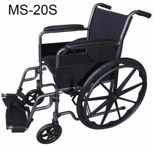 (MS-20S) Nylon Uph <b>Spoke</b> Rear <b>Wheel</b> Power Manual Folding Wheelchair - Product Image 1