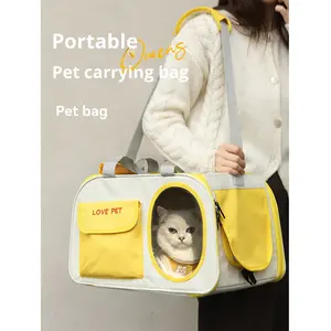 Kedi ve Köpek Taşıyıcı PC Malzeme Taşınabilir Hafif Büyük Kapasiteli Stres Dayanıklı Çift Omuz Sırt Çantası - Product Image 3