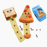 Fabrication de jouets pour chiens en peluche, série BBQ, OEM ODM, jouets à couiner pour chiens, jouets pour chiens à faire cachette.