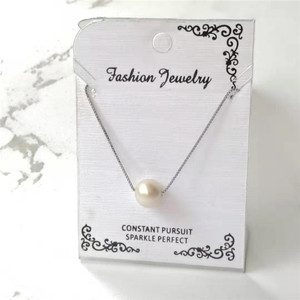 2025 personnalité de la mode tempérament S 925 argent pur perle d'eau douce <span class=keywords><strong>blanche</strong></span> naturelle autres colliers de mode - Product Image 3