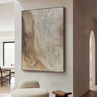 Décoration murale de luxe pour la maison, art texturé aux tons terreux, œuvre abstraite, peinture à l'huile peinte à la main sur toile, tableau moderne de grande taille pour