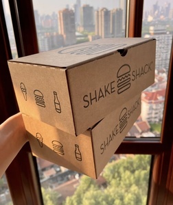 Patatine fritte personalizzate ali di pollo fritte Tacos carta Kraft Logo personalizzato Burger Takeway scatole per imballaggio alimentare - Product Image 4