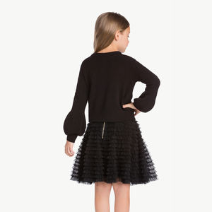 Conjunto de ropa China <span class=keywords><strong>para</strong></span> niña, conjunto de top, <span class=keywords><strong>blusa</strong></span> y falda <span class=keywords><strong>para</strong></span> niña, falda de tutú <span class=keywords><strong>para</strong></span> niña - Product Image 3