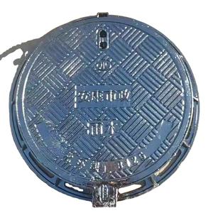 EN124 맞춤형 크기의 배수/하수 주차 안전 사용을 위한 튼튼한 주철 맨홀 커버 - Product Image 3
