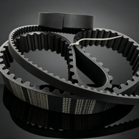 Courroie de distribution en PU robuste RPP14M, pas de 14 mm, dents renforcées, courroie de transmission synchrone pour machines industrielles, compresseur