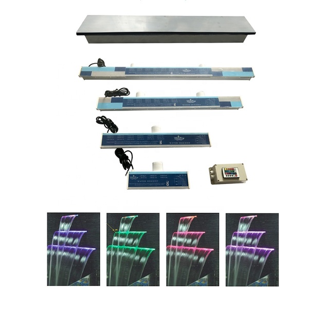 60CM Waterfall Cascade Outdoor Garden Led Artificial  Water Blade Cascade for  Pool Pond
