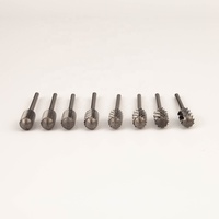 Fraise à ongles électrique professionnelle en carbure de tungstène, à tête ronde lisse, pour élimination de gel, avec corps de 6,6 mm, compatible 2XC 3XC 4XC 5XC