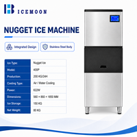 Production de glaçons en forme de nuggets pour restaurants et commerces de boissons avec machine à glaçons, boîtier en acier inoxydable et pièces de rechange incluses
