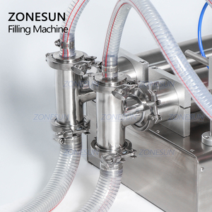 ZONESUN ZS-YT2P Fully Pneumatic Alcohol Hand Sanitizer Gel Liquid Soap <b>Bottle</b> <b>Dispenser</b> Filling Machine - Product Image 4
