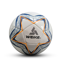 Ballon de football en PU taille 5, couture à la machine, logo personnalisé, vente en gros, cadeau