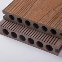 Dalles de terrasse extérieures modernes en WPC co-extrudé, antidérapantes, imperméables, écologiques, avec grain de bois de teck - Origine Shandong