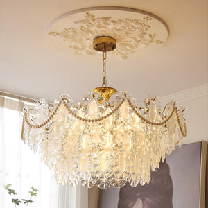 High Quality Wedding Decoration Luxury Led Modern Villa Staircase Glass <b>Crystal</b> Luxury Led <b>Chandelier</b> - Product Image 2