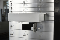 Luxus-Hotelsafe Kaltgewalzter Stahl Sicherheitsschrank Elektronisches Codeschloss Anpassbare Größe