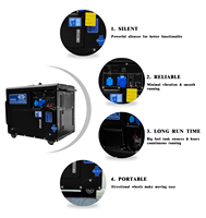 Günstigster 3KW 5KW 8KW 10KW Diesel-Schweißgenerator 220V 380V Mobiler Stromerzeuger Dieselgenerator Wasserkühlung für Landwirtschaft