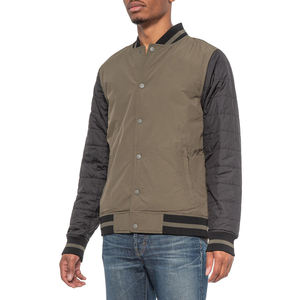 Chaqueta de Invierno Casual para Hombre, Talla Grande, Personalizada OEM, Transpirable, Impermeable, de Algodón Lavado, con Botones en Contraste, Estilo Varsity, Superventas - Product Image 6