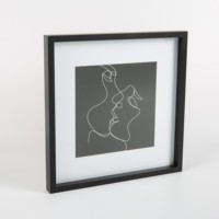 Cadre photo funia, 30x30cm, tapis blanc carré, en bois pour décor mural, offre spéciale, de bonne qualité