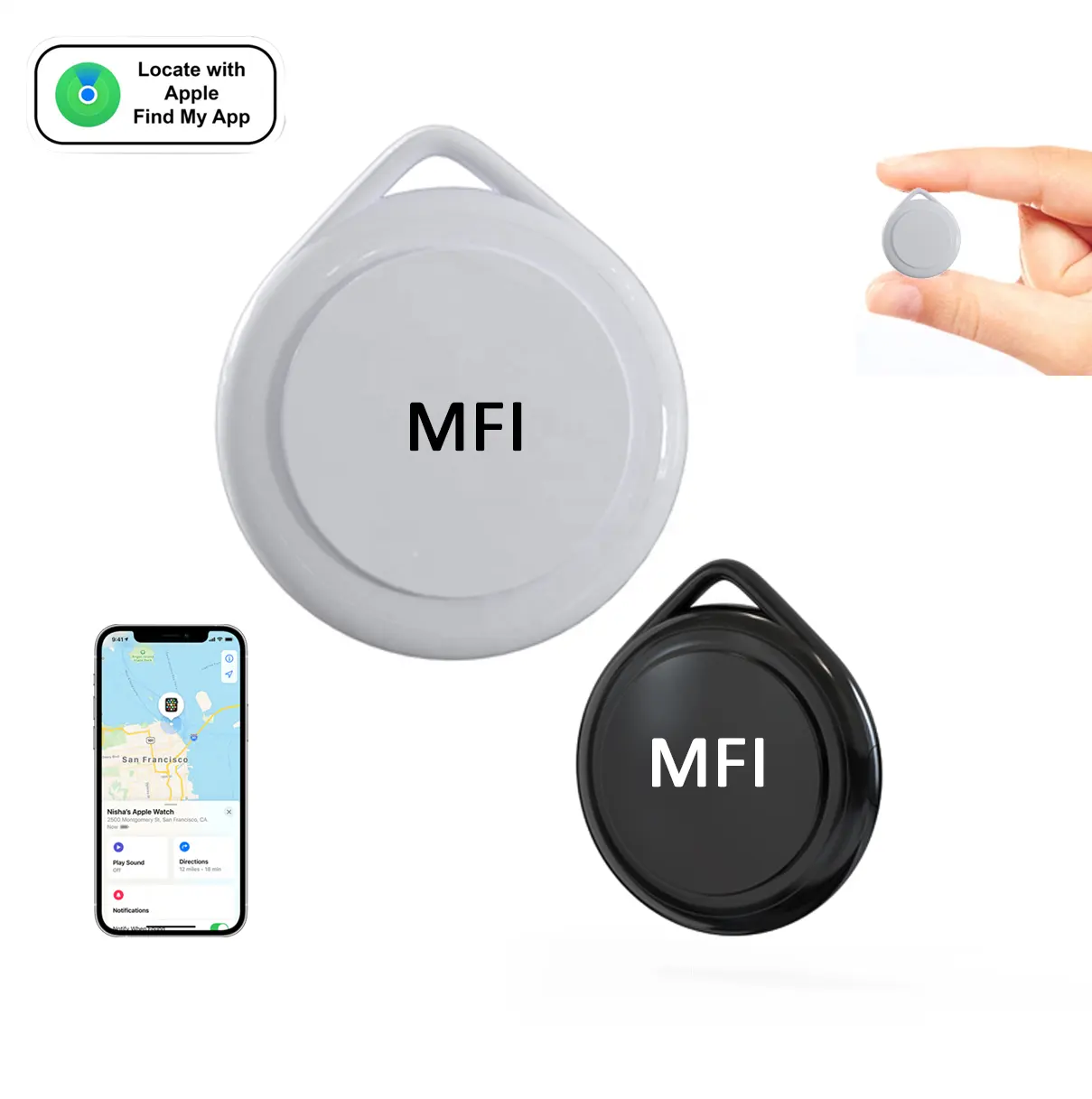 Dropshipping Real Time for Airtag GPS Location Smart MFI Tracker MINI Pet Dog Cat Kids Car Key Bicycle GPS Tracker Itag Locator