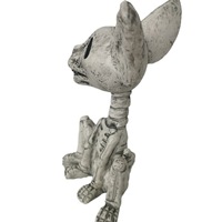 Monstre squelette aux grands yeux |   Ornement d'Halloween multi-styles : pendentif fantôme, citrouille, animal, poupée d'horreur en mousse de latex pour meubles