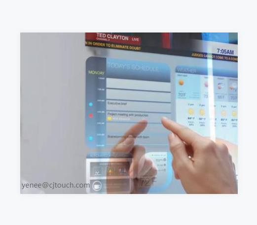 OEM EXW 65--inch (21.5" 22" 27" 32" 37" 40" 42" 46" 47" 48" 49") Touch Screen Transparent LCD 10-40 Points Capacitive Touch Foil