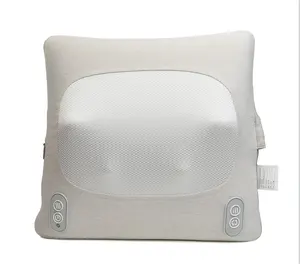 Cordless Shiatsu Neck Back Massager with Heat 3D Deep Tissue Kneading Back Massage Pillow